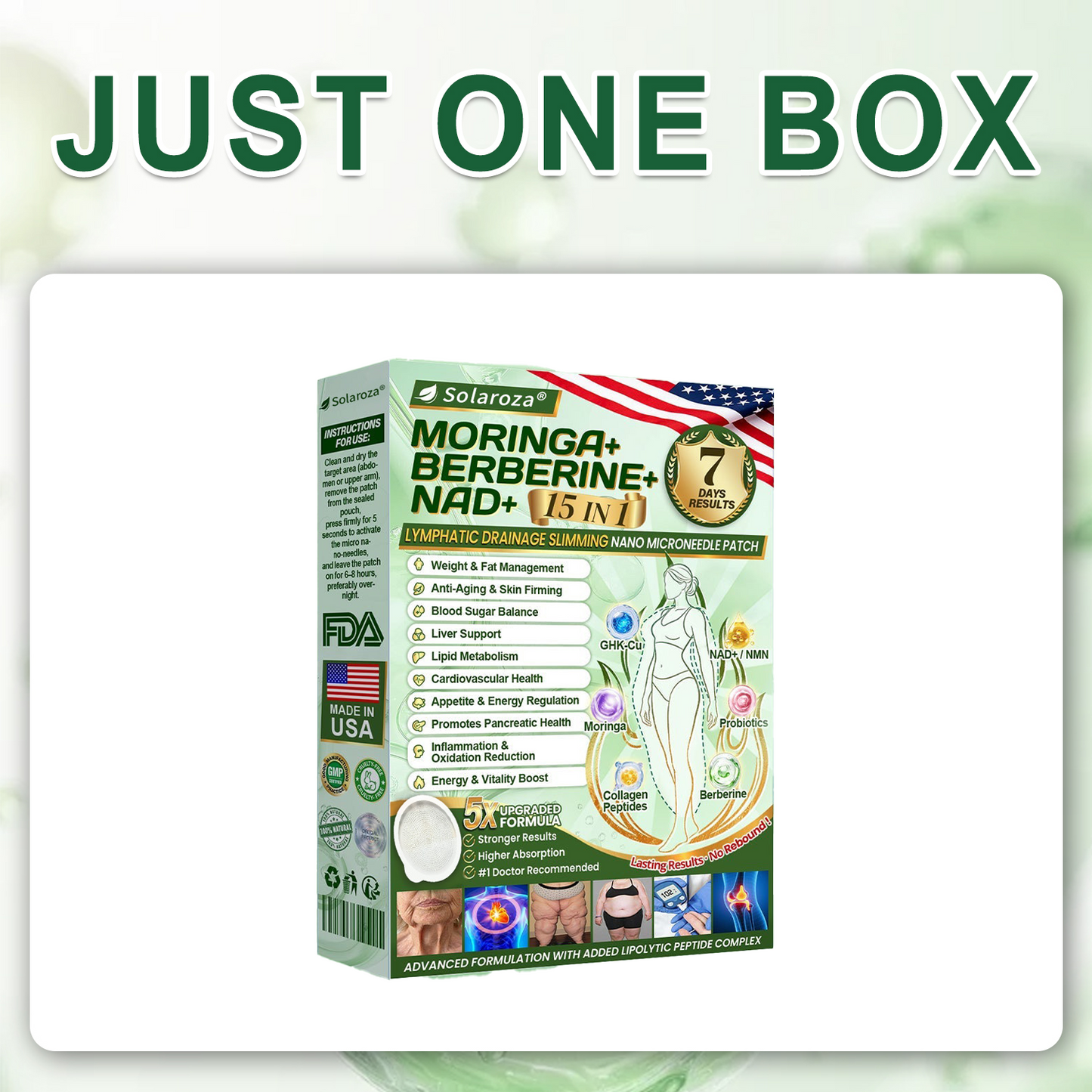 🌿Official Store | 🍋 Solaroza® Moringa & Berberine 15-IN-1 Advanced Nano Microneedle Patch (Once Daily, visible changes in 7 days) ✅ Obesity, Diabetes, Sleep Apnea, And Joint Issues