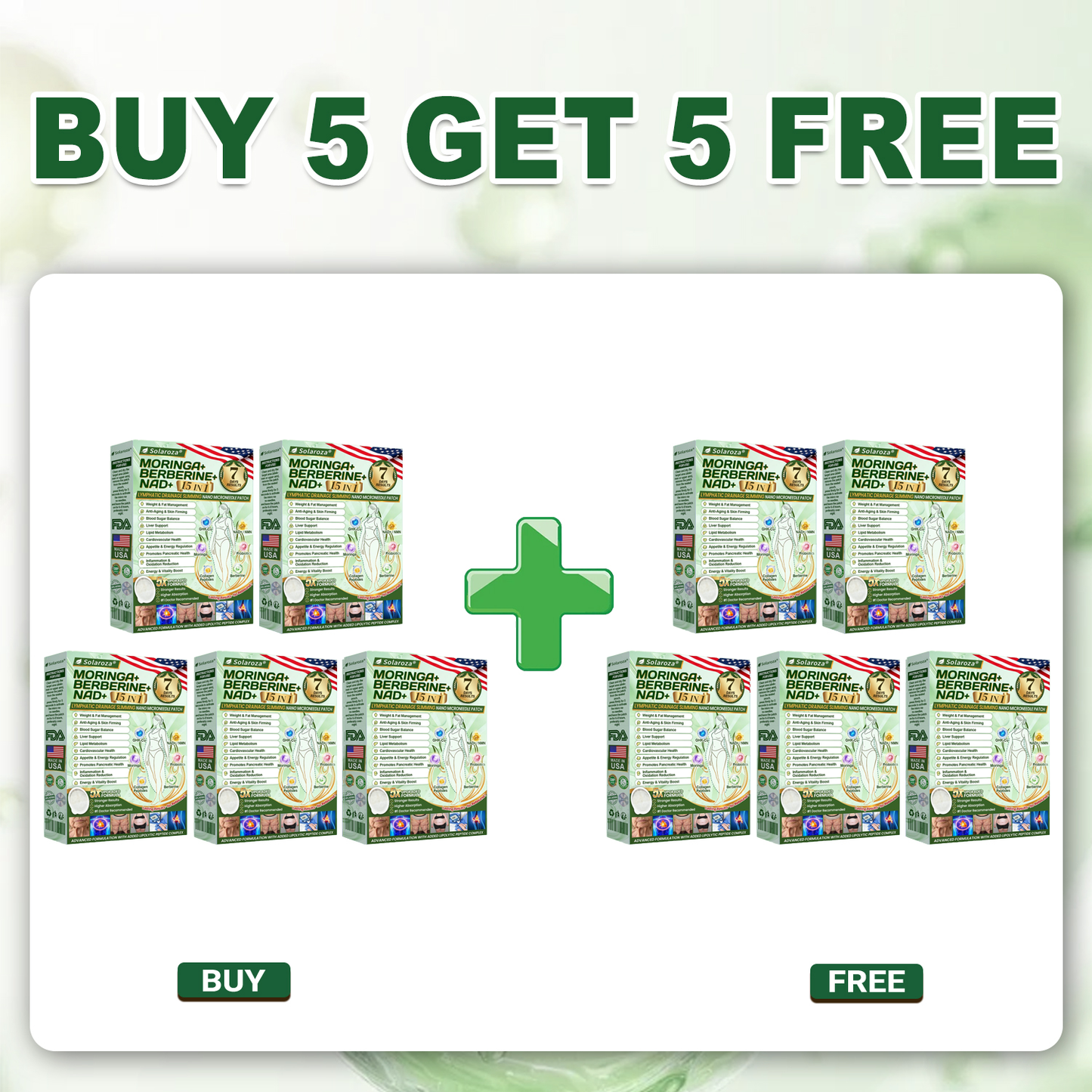 🌿Official Store | 🍋 Solaroza® Moringa & Berberine 15-IN-1 Advanced Nano Microneedle Patch (Once Daily, visible changes in 7 days) ✅ Obesity, Diabetes, Sleep Apnea, And Joint Issues