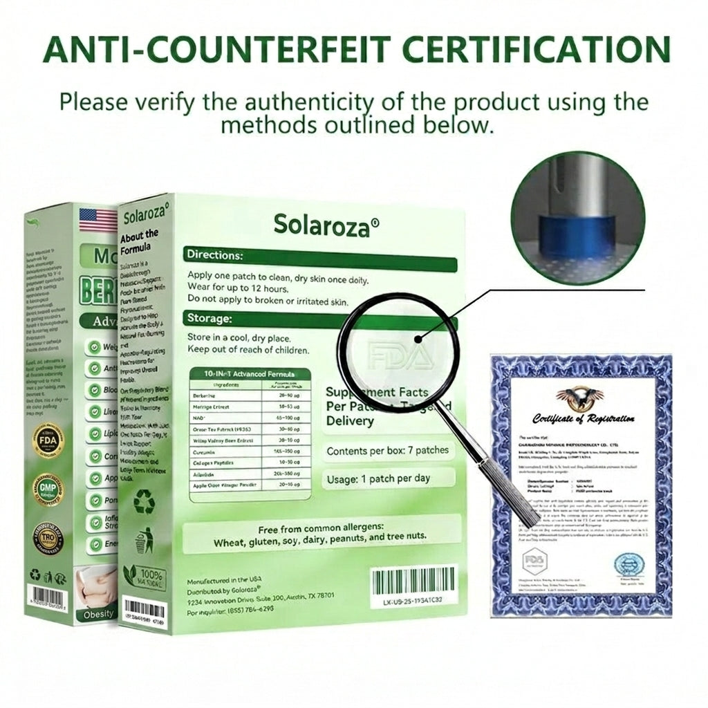 🚨 FLASH SALE: Upgrade to VIP NOW⚡Official Store | 🍋 Solaroza® Moringa & Berberine 10-IN-1 Advanced Nano Microneedle Patch (Once Daily, visible changes in 7 days) ✅ Obesity, Diabetes, Sleep Apnea, And Joint Issues
