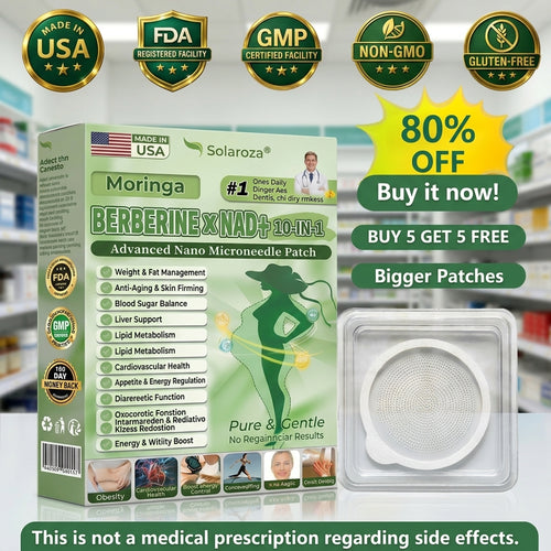 🧡Official Store |  Solaroza® Moringa & Berberine 10-IN-1 Advanced Nano Microneedle Patch-VIP2